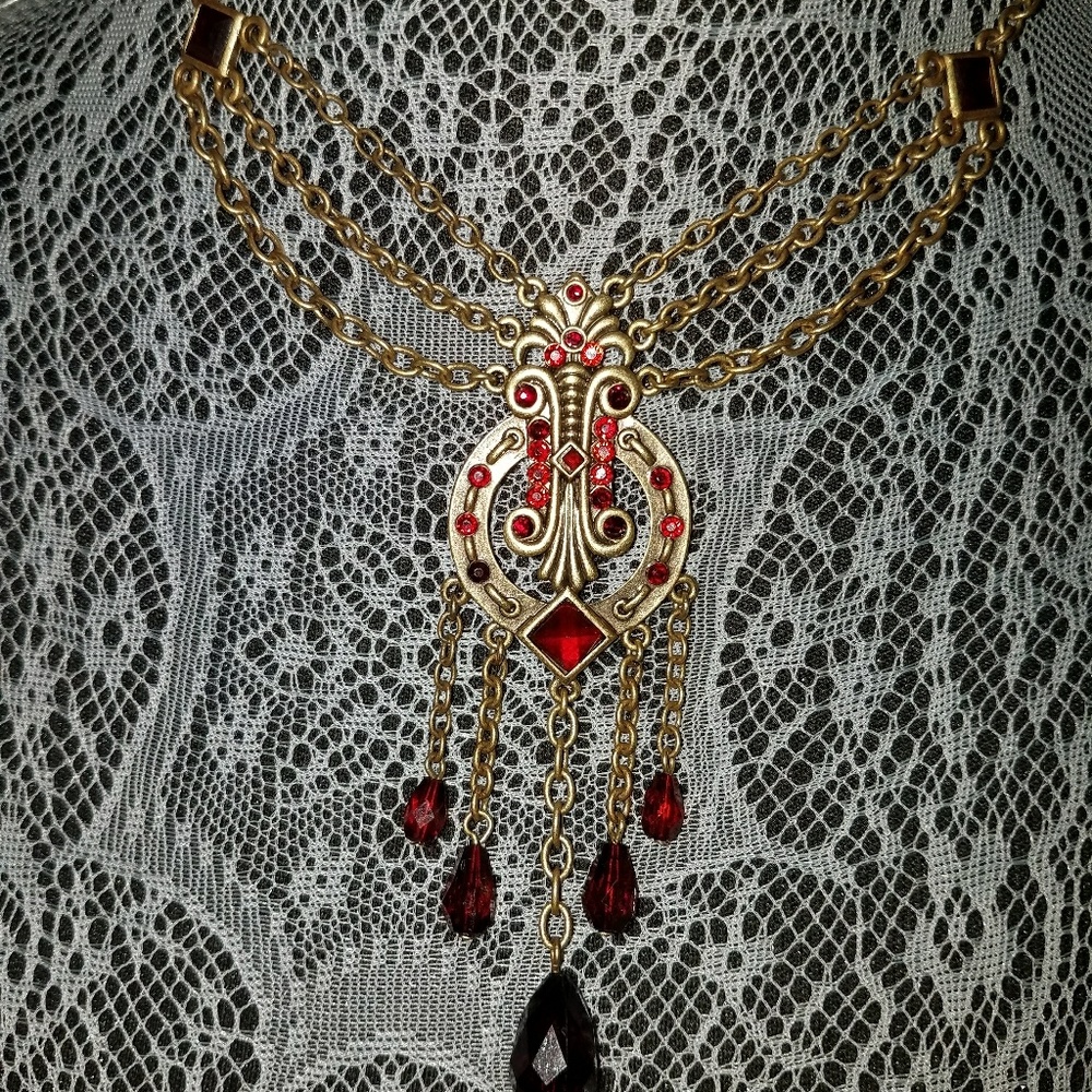 Ruby Statement Necklace - image 1